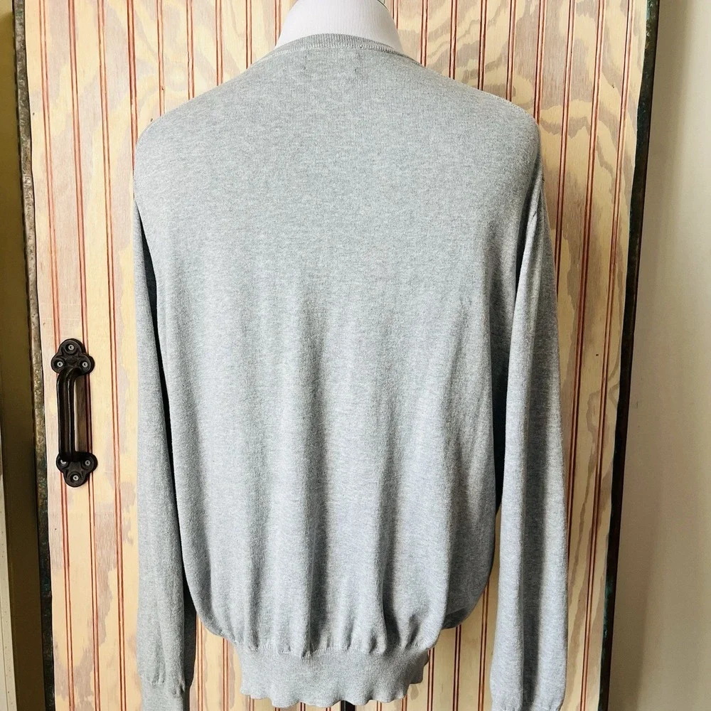 Polo Ralph Lauren Men's Andover Heather Pima Cotton V-Neck Sweater Size‎ XL.